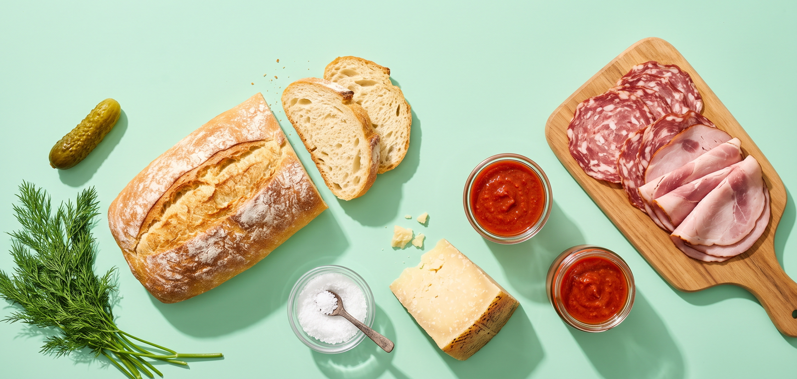Хлеб, колбаса, сыр и соус: продукты, в которых прячется соль